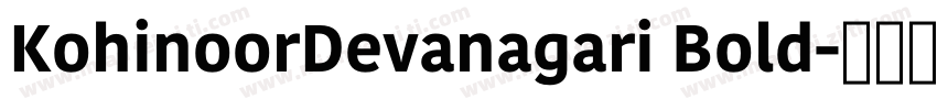 KohinoorDevanagari Bold字体转换